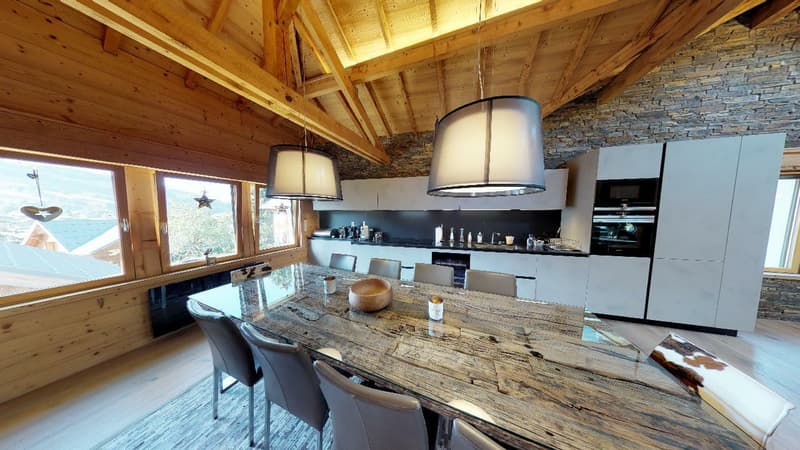 L'art de vivre à Megève : attique élégant en coeur de village (3)