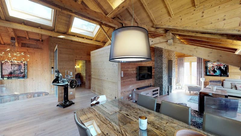 L'art de vivre à Megève : attique élégant en coeur de village (2)