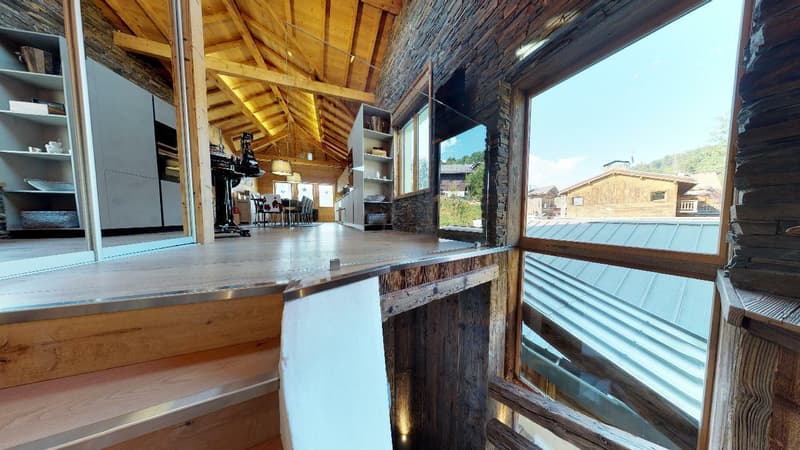L'art de vivre à Megève : attique élégant en coeur de village (10)