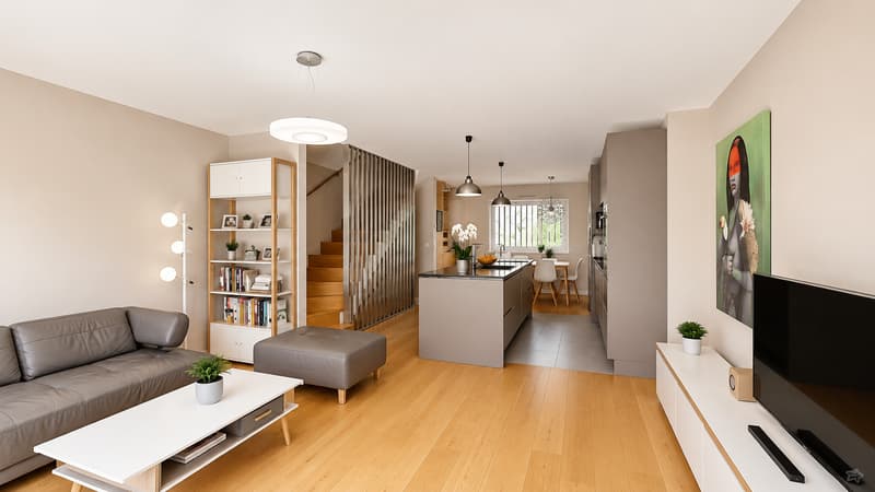 TRIPLEX AVEC REZ-INFÉRIEUR - TERRASSE - PARKINGS EN SOUS-SOL (2)