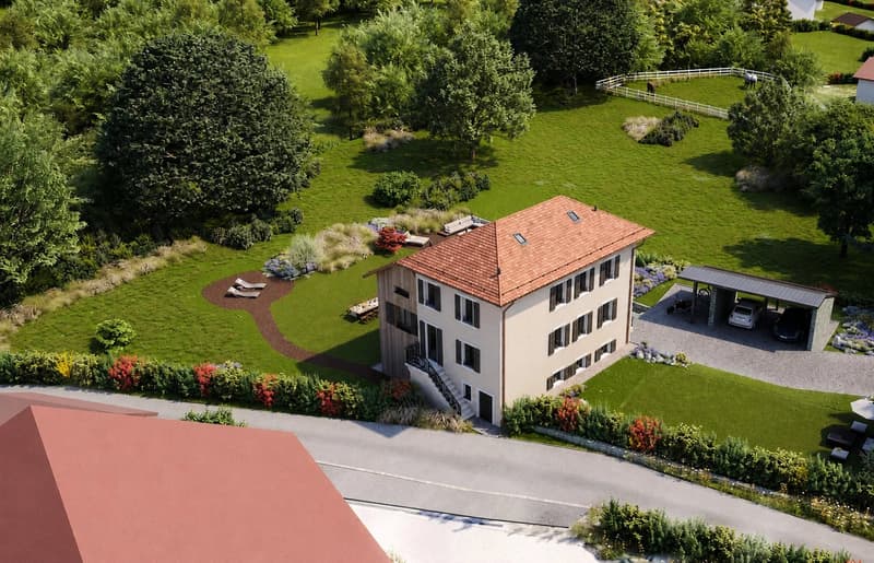Attic with character and private garden & CASATAX eligibility in Cartigny (1)
