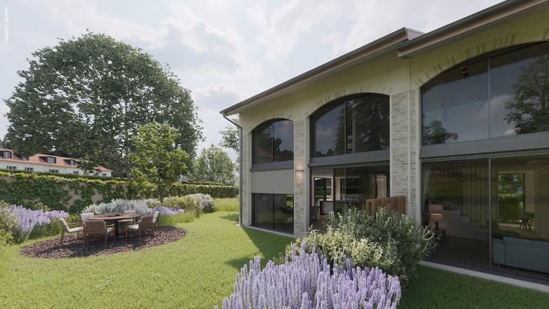Exceptional contemporary villa with large garden in the heart of Anières (2)