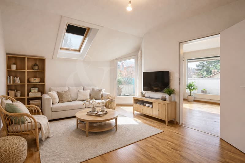 Attique exclusif occupant tout l'étage avec vaste terrasse au coeur de Perly (7)