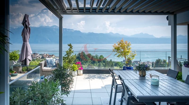 Propriété moderne offrant vue sur le lac et les Alpes ? La Conversion (2)