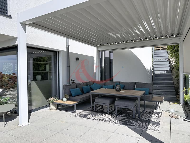 Résidence contemporaine avec vue sur le lac et les Alpes - La Conversion (12)