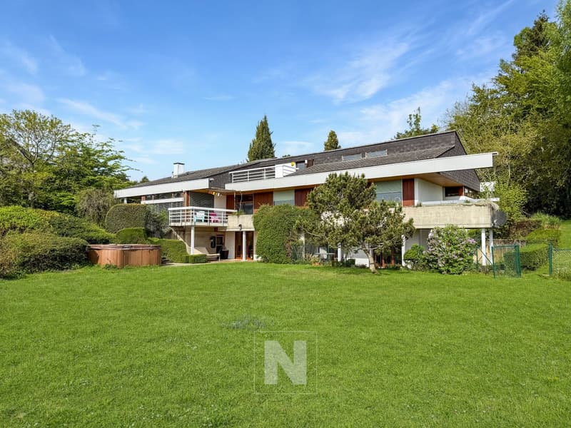 Villa individuelle de 9 pièces, 248 m2 habitables sur une propriété de plus de 4'000 m2 avec magnifique vue sur le lac (1)