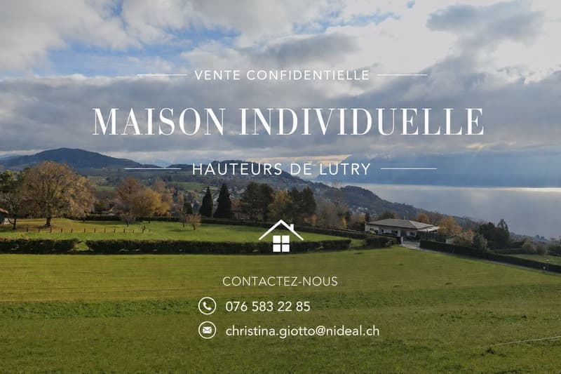 Villa individuelle avec vue sur le lac : hauteurs de Lutry (3)