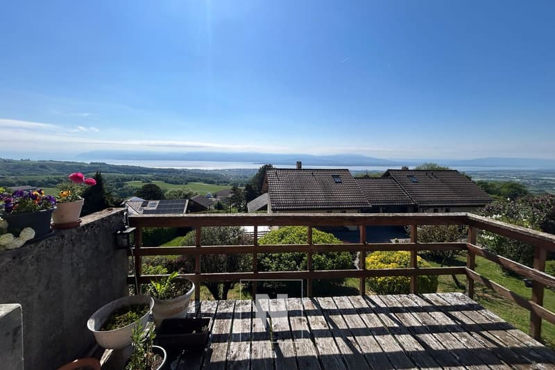 Charmante maison mitoyenne avec jardin et vue dégagée à Arzier-Le Muids (2)