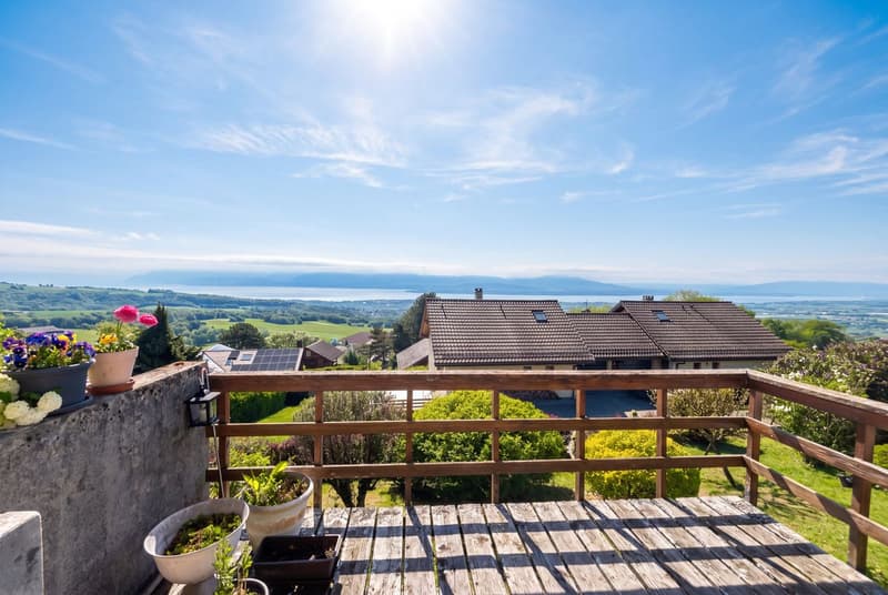 Maison mitoyenne à vendre de 4,5 pièces à Arzier-Le Muids - 131 m², jardin et vue dégagée (1)