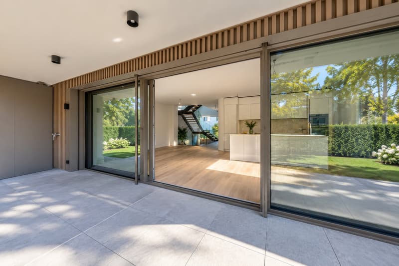 DISPONIBLE DE SUITE - VESENAZ - Villa d'architecte neuve (7)