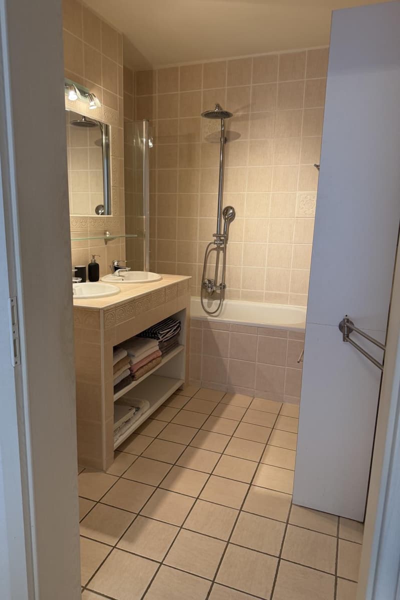 Bel appartement meublé de 3.5 pièces avec jardin (7)