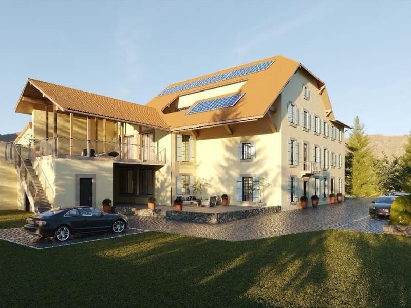 Appartement de 5,5 pièces avec spacieuse terrasse couverte