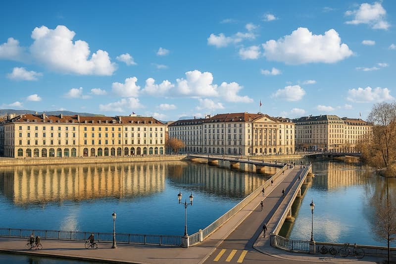 Magnifiques bureaux à la rue du Rhône avec vue dégagée sur la rade (3)