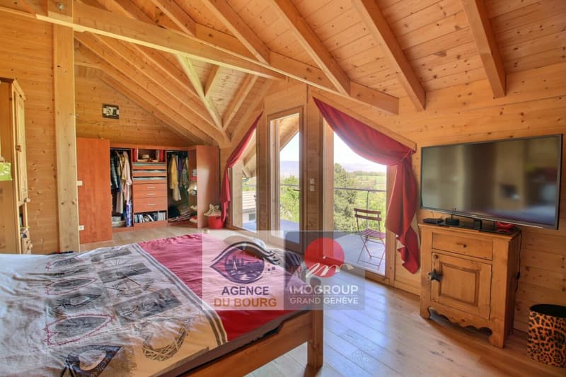 Chalet de standing avec vue dégagée et jardin - La Muraz (9)