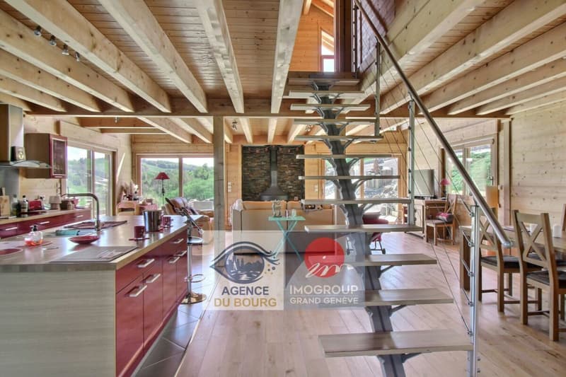Chalet de standing avec vue dégagée et jardin - La Muraz (2)