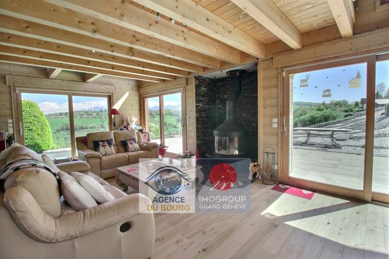 Chalet de standing avec vue dégagée et jardin - La Muraz (3)