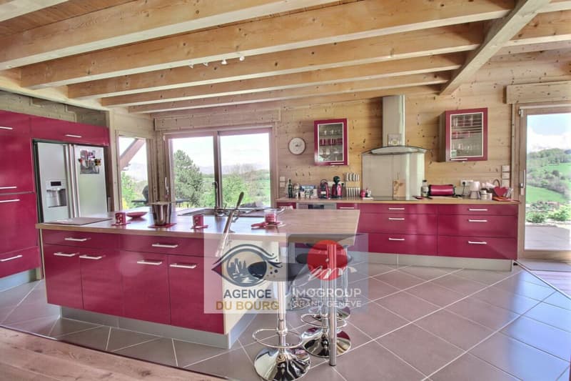 Chalet de standing avec vue dégagée et jardin - La Muraz (5)