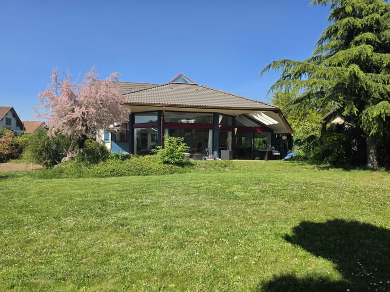 Villa d'architecte avec vue sur le Salève à 10 min de Genève (15)