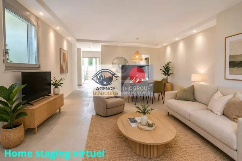 Spacieux duplex avec jardin privatif aux allures de maison - Anières (4)