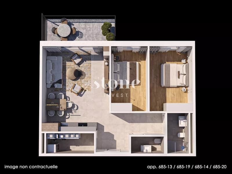 Superbe appartement neuf avec terrasse et jardin (9)