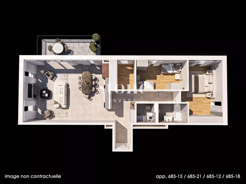 Superbe appartement neuf avec terrasse et jardin (2)
