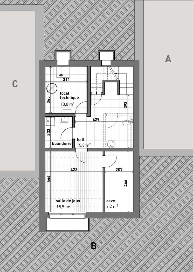Dernière villa! 3 HABITATIONS GROUPEES THPE/2000W - Vente sur plan (12)