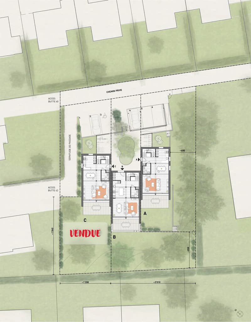 Dernière villa! 3 HABITATIONS GROUPEES THPE/2000W - Vente sur plan (8)