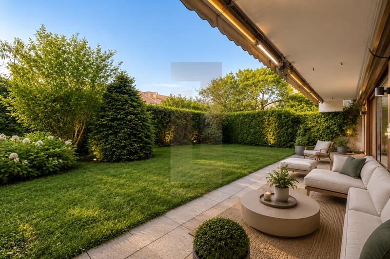 Exceptionnel 6.5 pièces en duplex avec jardin à Champel (2)