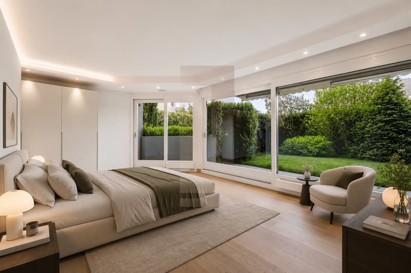 Exceptionnel 6.5 pièces en duplex avec jardin à Champel (8)