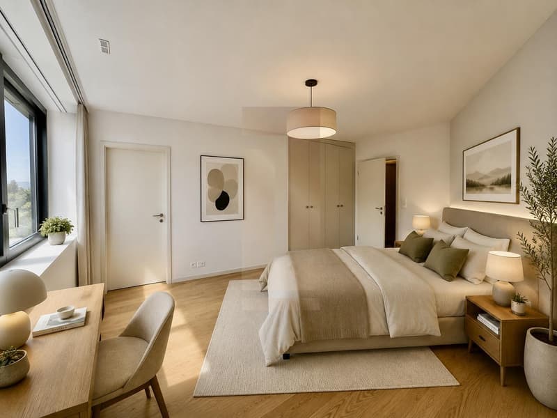 Bel appartement familial au centre de Vesenaz avec vue lac (11)