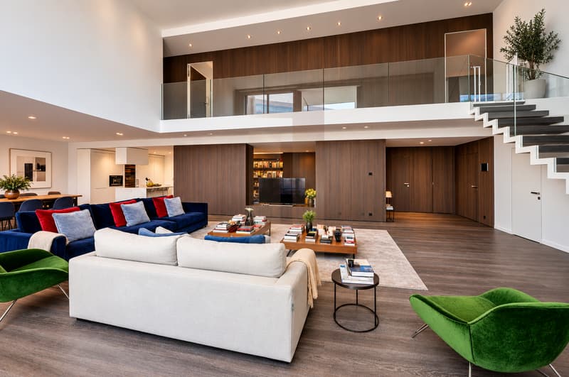 Élégant duplex contemporain avec double hauteur et services hôteliers (1)