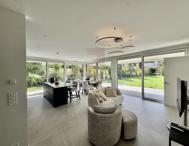 Superbe appartement meublé en rez de jardin (4)