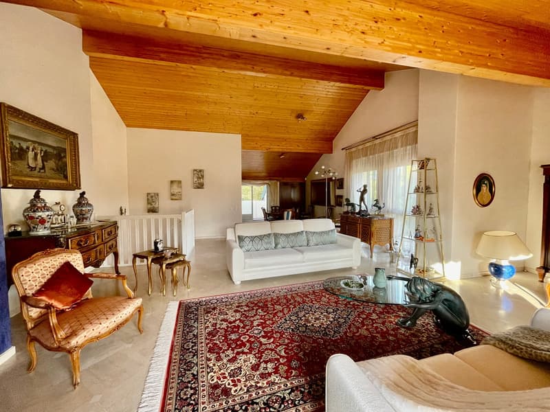 Bel appartement en attique de 6 pièces à Conches dans un magnifique parc de 30'000 m2 (5)