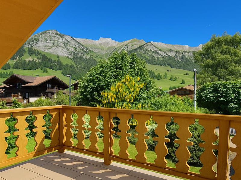 CHATEAU-D'OEX - SUPERBE DUPLEX NEUF AVEC VUE - IDEALEMENT SITUE (3)