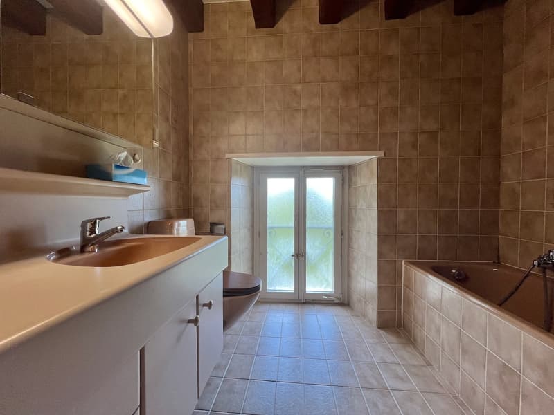 Ferme rénovée 4,5 pièces avec grand rural sur  2 parcelles de 3'109 m2 (8)