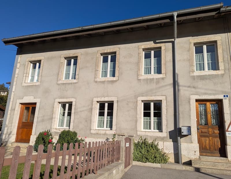 Maison mitoyenne rénovée avec bâtiment 6 studios revenus CHF 52'000.- (2)