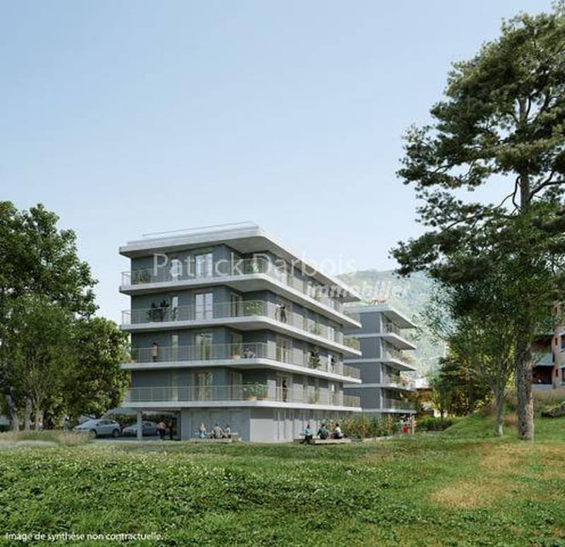 Nouvelle promotion de standing avec 2 immeubles dans le quartier de Vissigen à Sion ; 12 appartements de 4.5 pièces et 4,5 pièces avec jardin, terrasses et vue. (1)