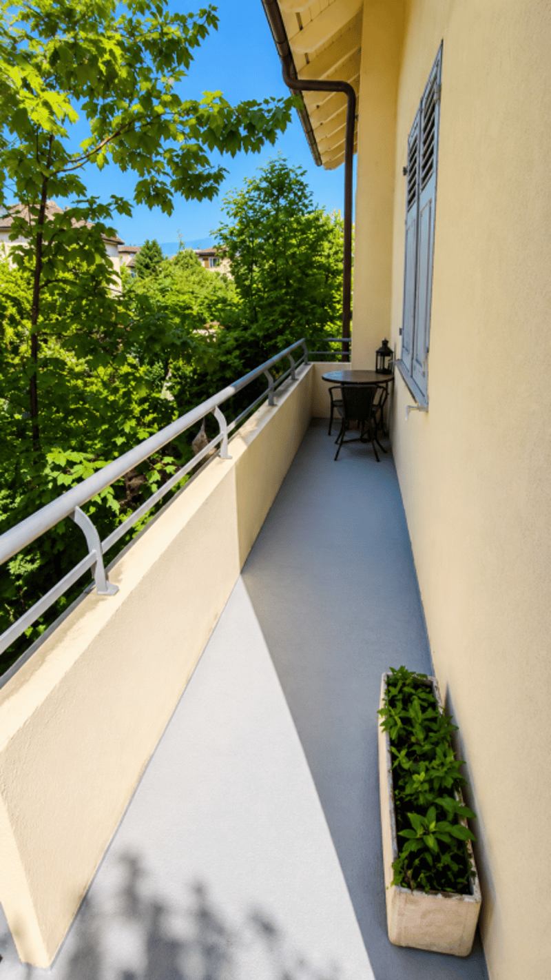 Superbe villa individuelle de 2 logements et disponible aménagé en grand studio, à proximité immédiate du centre d'Yverdon, avec spacieux jardin richement arboré et fleuri (16)