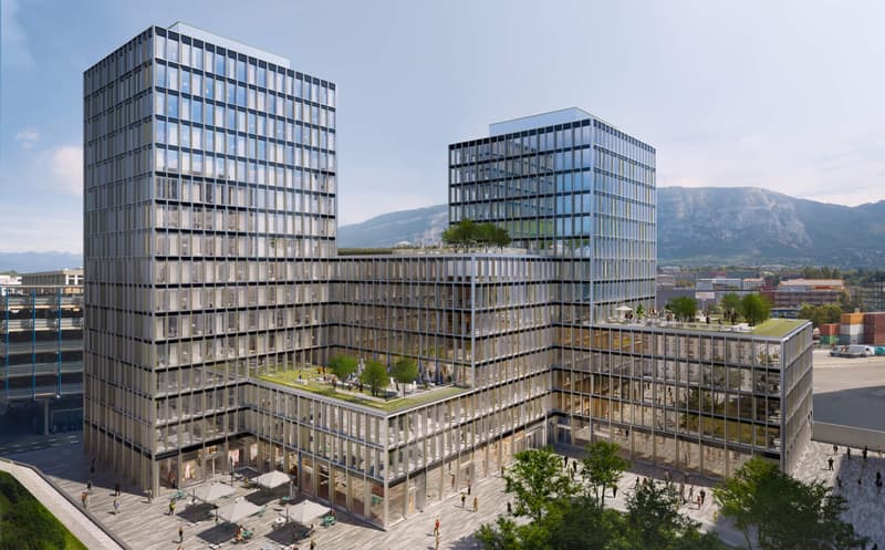 A louer, bureaux neufs à Pont Rouge, Genève (1)