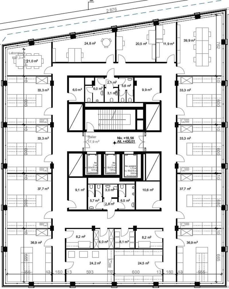 Bureaux et laboratoires divisibles dès 350 m2 à louer à Ecublens (5)
