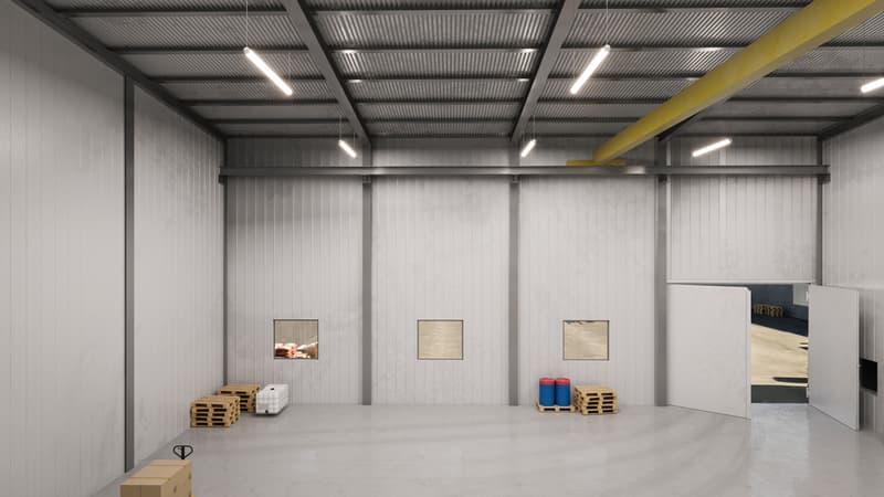 Halle industrielle à louer - Plan les Ouates - Rez-de-chaussée (3)