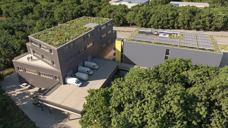 Batiment indépendant industriel - Bussigny - Visibilité depuis l'autoroute (2)