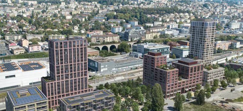 Bureaux neufs à 5mn de la gare - Central Malley à Prilly - Modernes et lumineux (2)
