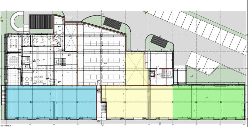 Ateliers & bureaux neufs à louer – ZI Budron, Mont-sur-Lausanne – Lots modulables dès 381 m² – Bâtiment Minergie (8)