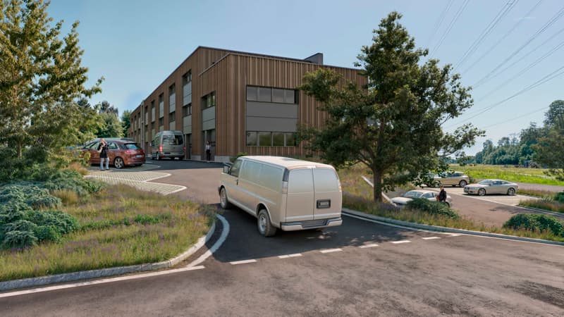 Ateliers & bureaux neufs à louer – ZI Budron, Mont-sur-Lausanne – Lots modulables dès 381 m² – Bâtiment Minergie (4)