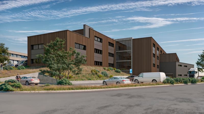 Ateliers & bureaux neufs à louer ZI Budron, Mont-sur-Lausanne Lots modulables dès 381 m² Bâtiment Minergie (1)