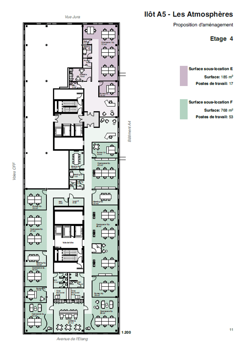 Bureaux premium à louer, secteur aéroport, au sein du quartier de l’étang à Genève (7)