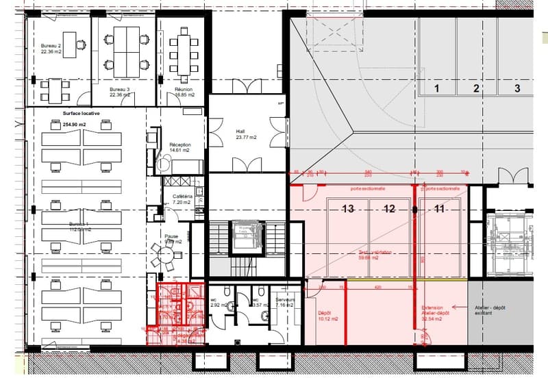 Surfaces de bureaux à louer au Mont-sur-Lausanne (9)