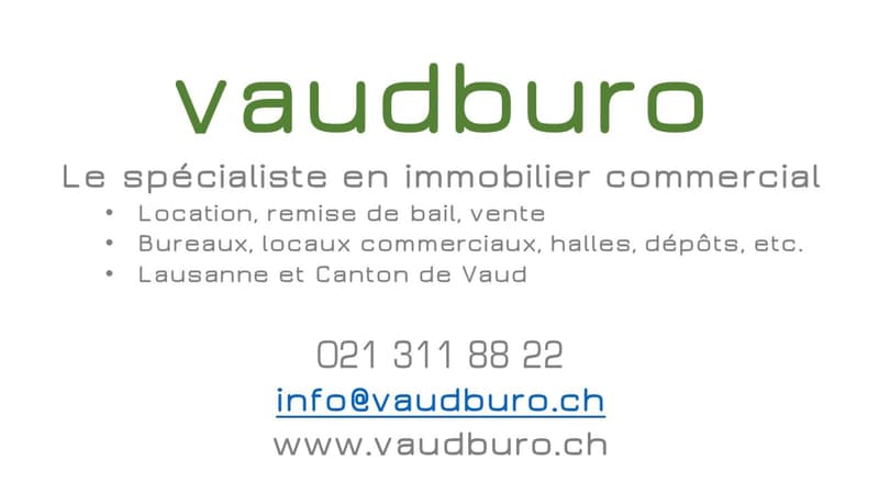 Vaud Bureaux de 610 m2 (divisibles) à louer, nombreuses places de parc. (10)