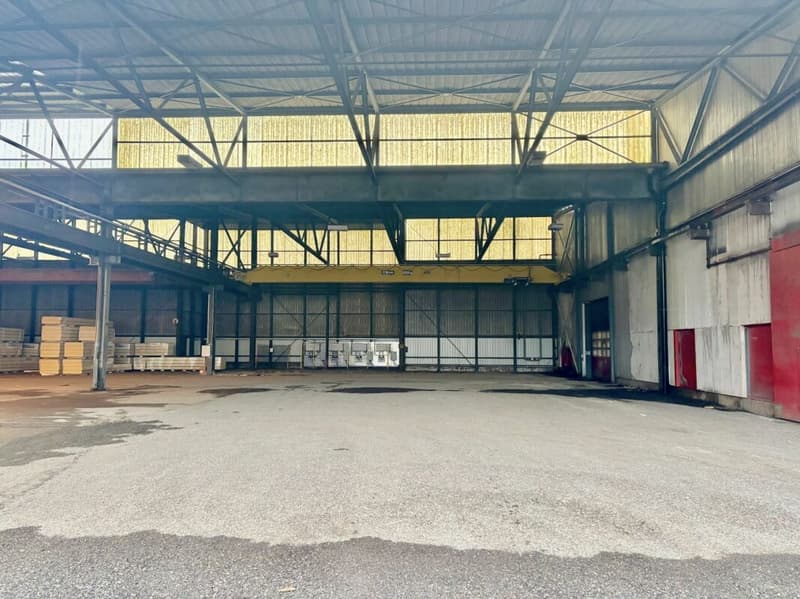 A louer: divers LOCAUX commerciaux, HALLS, TERRAINS nus et COUVERTS dans site industriel (8)